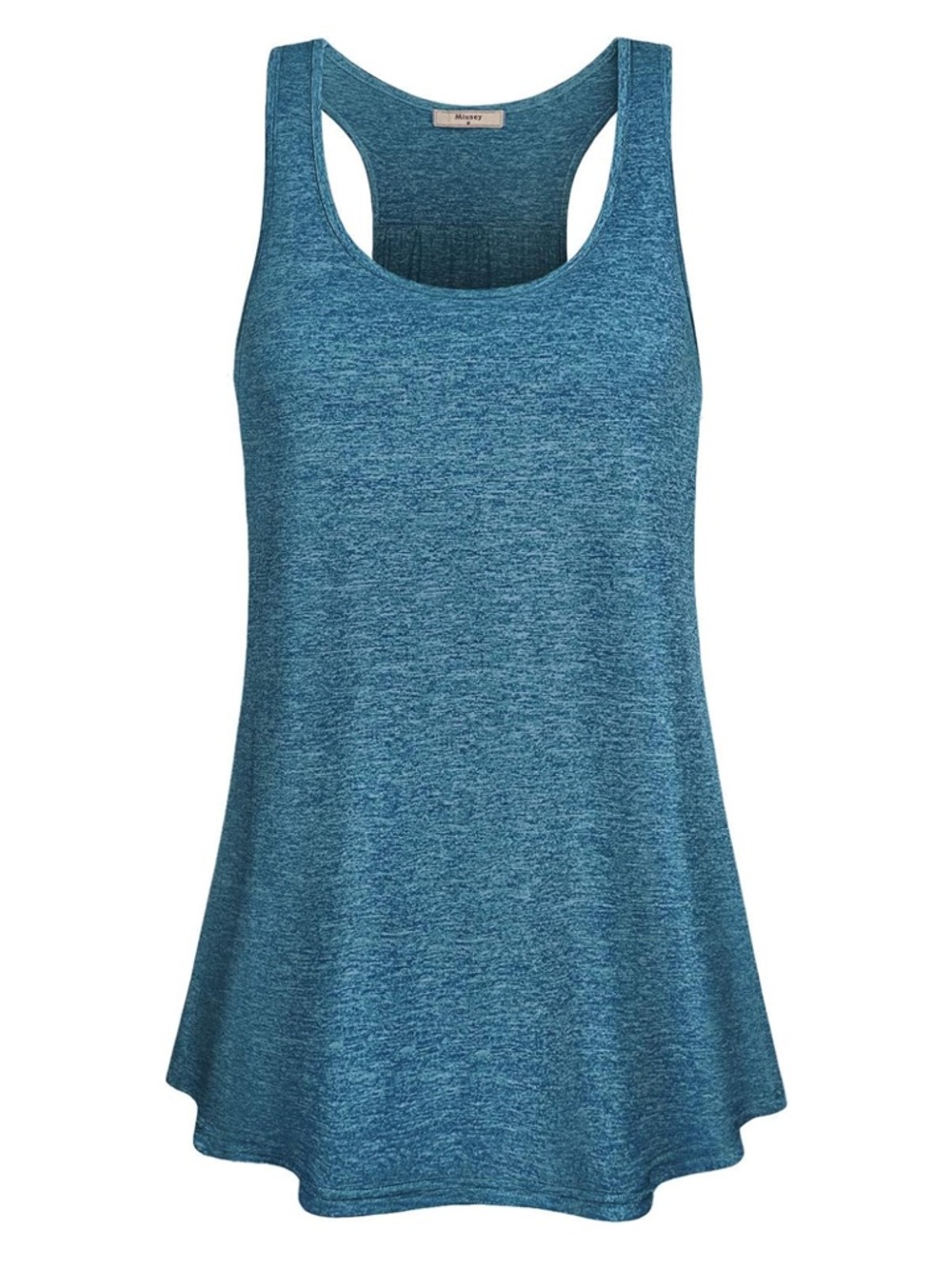 MIUSEY Blue Racerback Tank Top Workout Large